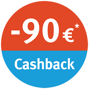 -90 € Cashback