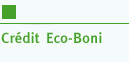 Cr&eacute;dit Eco-Boni