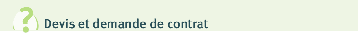 Devis et demande de contrat