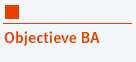 Objectieve BA