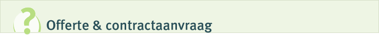 Offerte en contractaanvraag