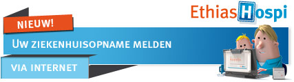 Uw ziekenhuisopname melden via Internet