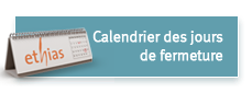 Calendrier des jours de fermeture