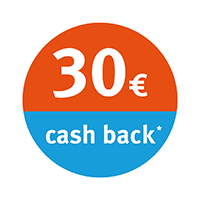 € 30 cashback